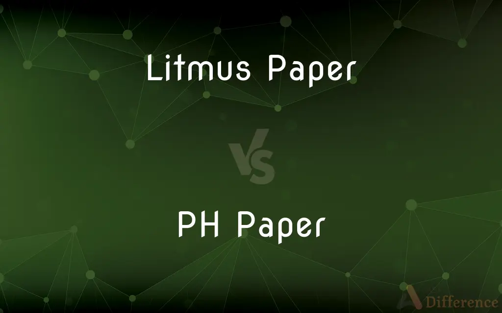 Litmus Paper vs. PH Paper — What's the Difference?