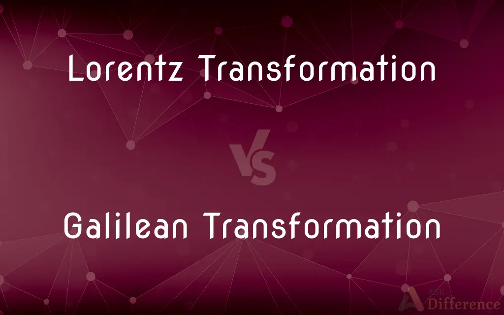 Lorentz Transformation vs. Galilean Transformation — What's the Difference?