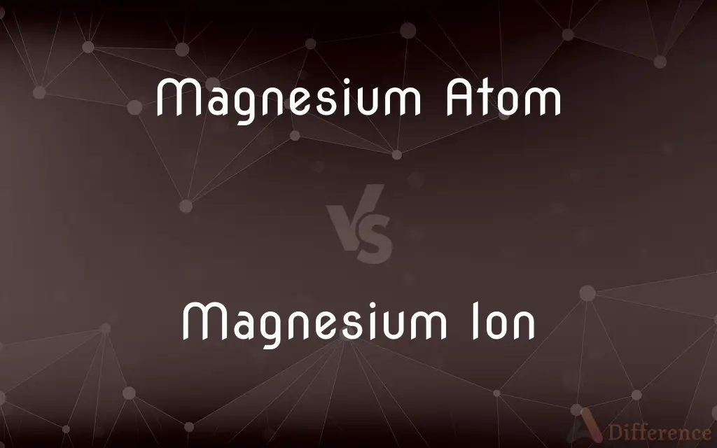 Magnesium Atom vs. Magnesium Ion — What's the Difference?