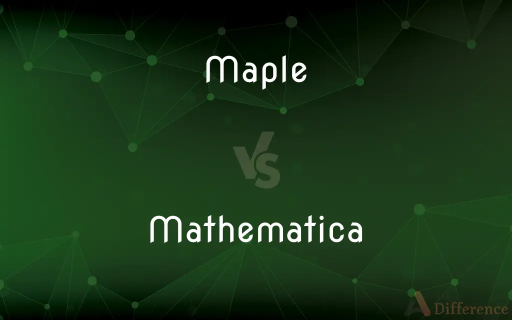 Maple vs. Mathematica — What's the Difference?