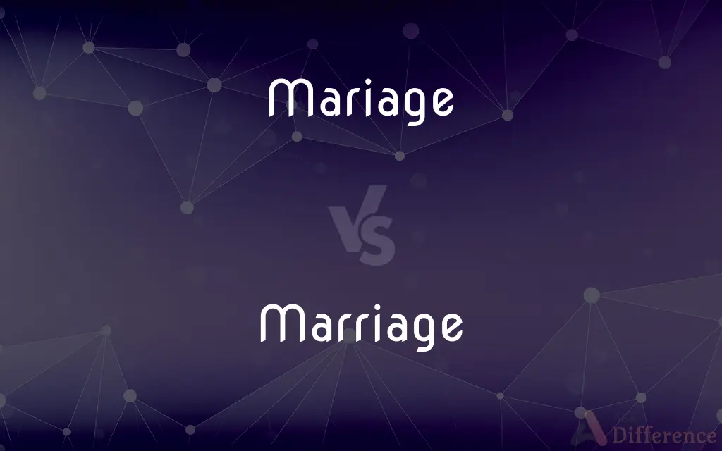 Mariage vs. Marriage — Which is Correct Spelling?