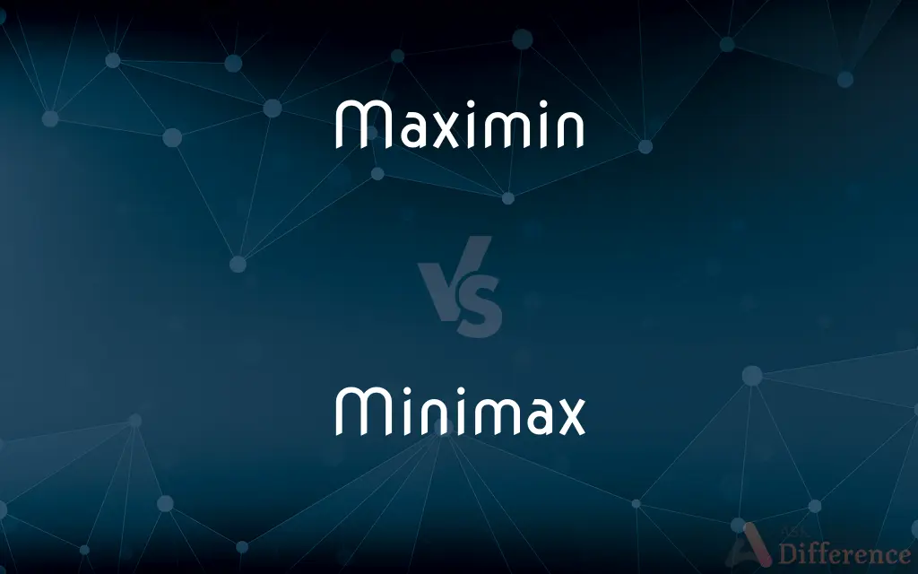 Maximin vs. Minimax — What's the Difference?