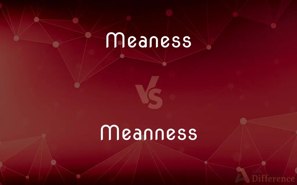 Meaness vs. Meanness — Which is Correct Spelling?