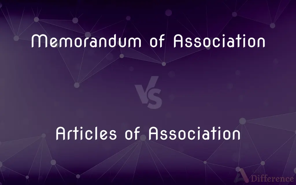 Memorandum of Association vs. Articles of Association — What's the Difference?