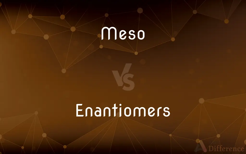 Meso vs. Enantiomers — What's the Difference?