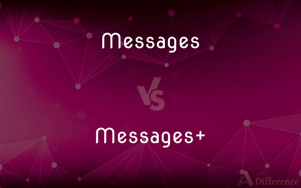 Messages vs. Messages+ — What's the Difference?