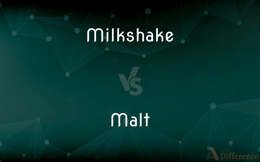 Milkshake vs. Malt — What's the Difference?