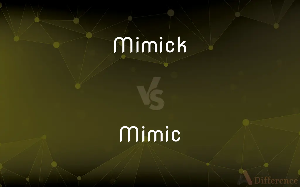 Mimick vs. Mimic — What's the Difference?