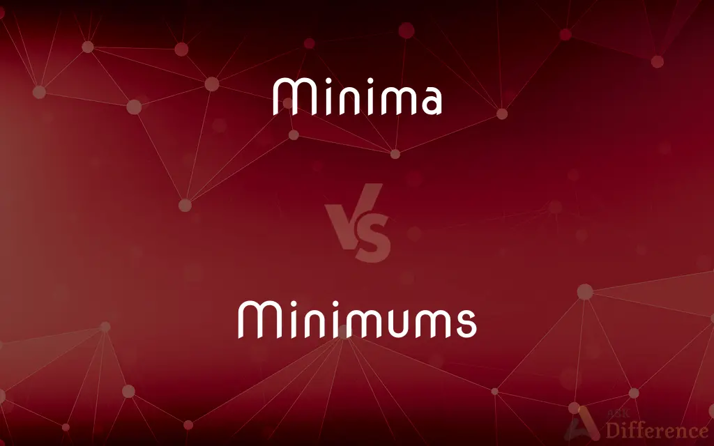 Minima vs. Minimums — What's the Difference?
