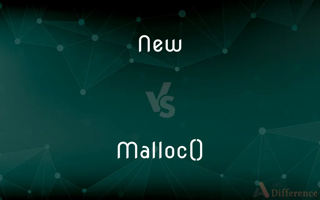 new vs. malloc() — What's the Difference?