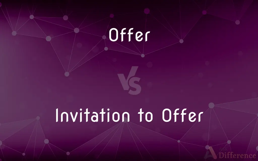 Offer vs. Invitation to Offer — What's the Difference?