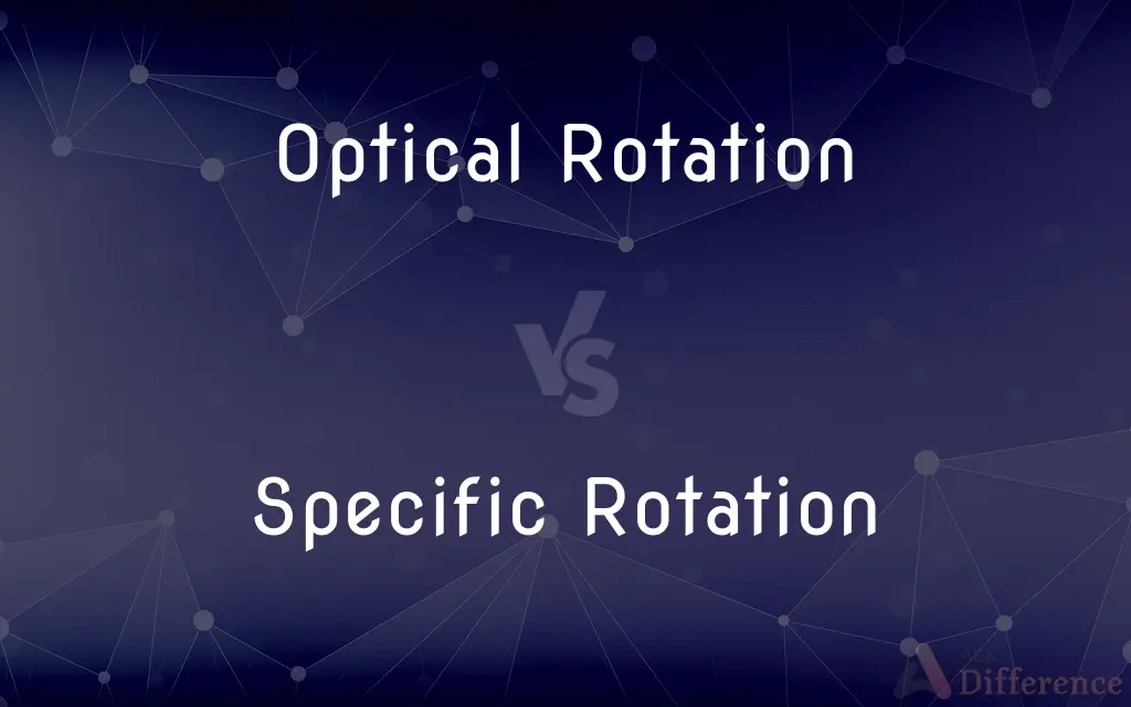 Optical Rotation vs. Specific Rotation — What's the Difference?