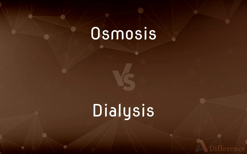 Osmosis vs. Dialysis — What's the Difference?