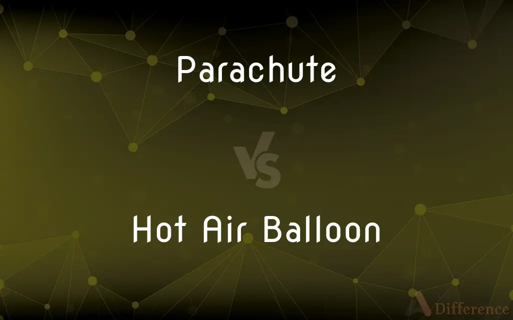 Parachute vs. Hot Air Balloon — What's the Difference?