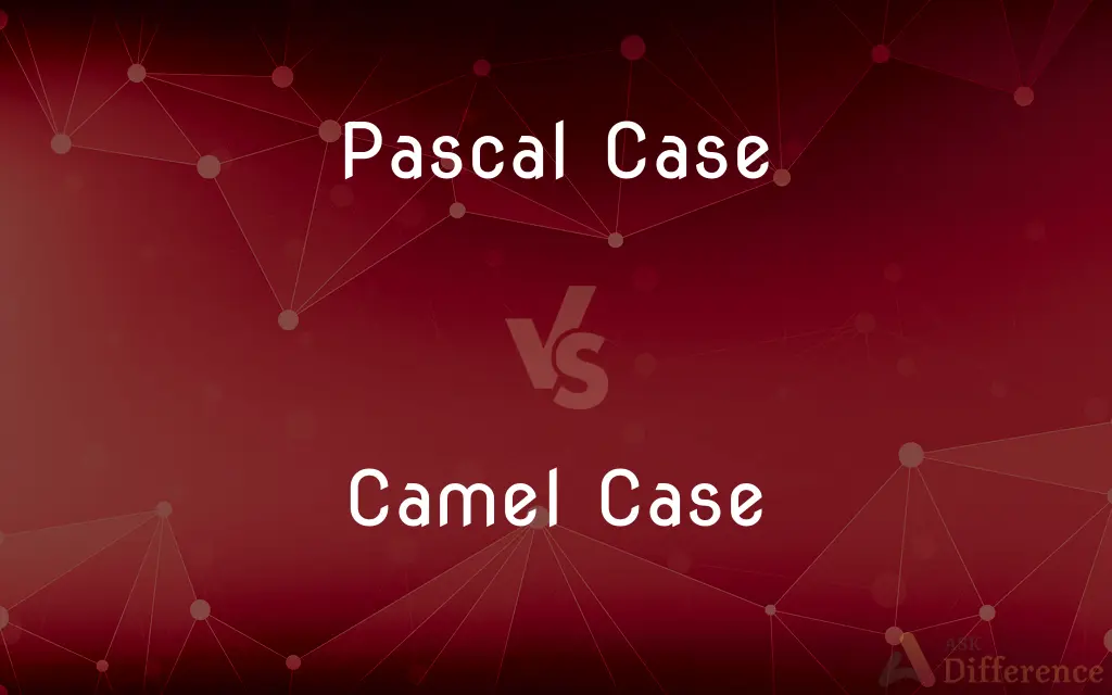 Pascal Case vs. Camel Case — What's the Difference?