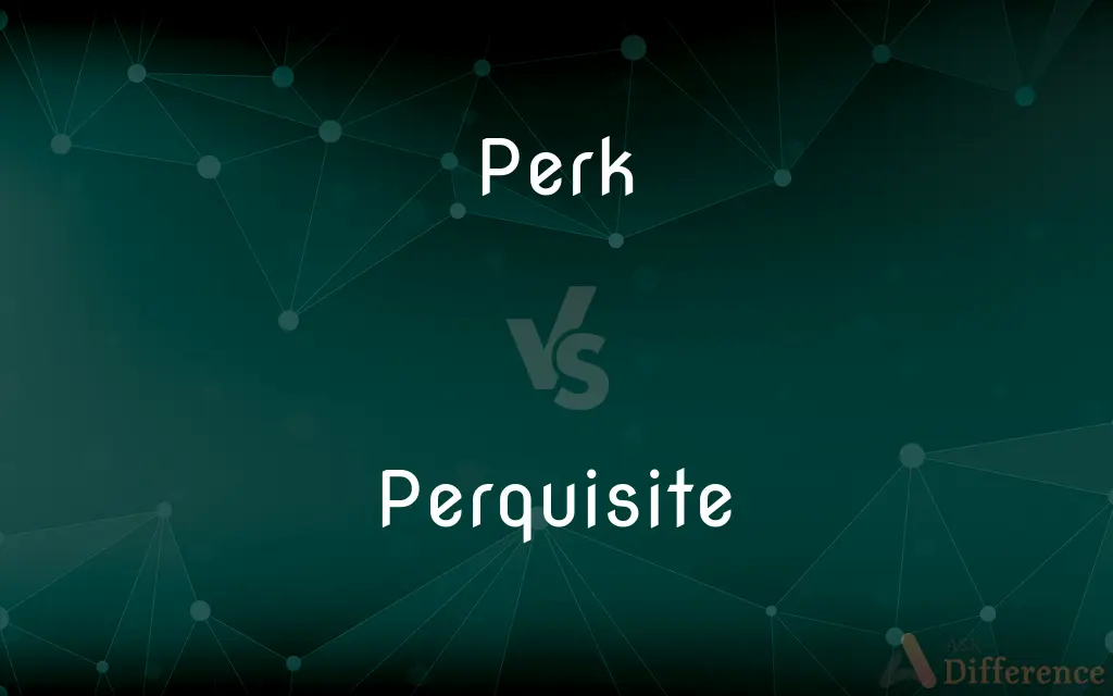 Perk vs. Perquisite — What's the Difference?