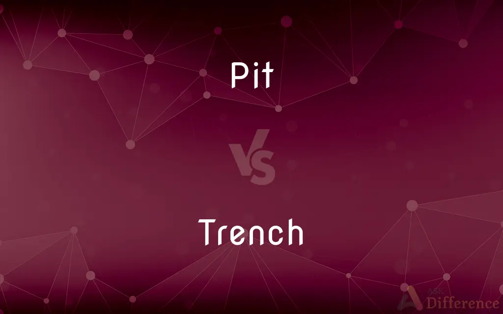 Pit vs. Trench — What's the Difference?