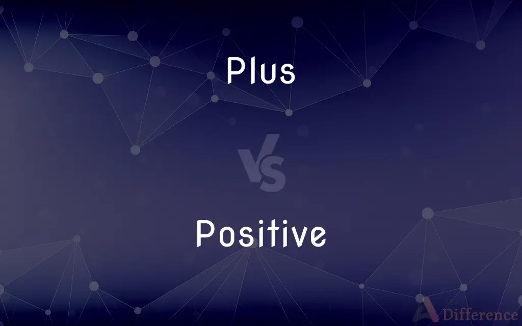 Plus vs. Positive — What's the Difference?