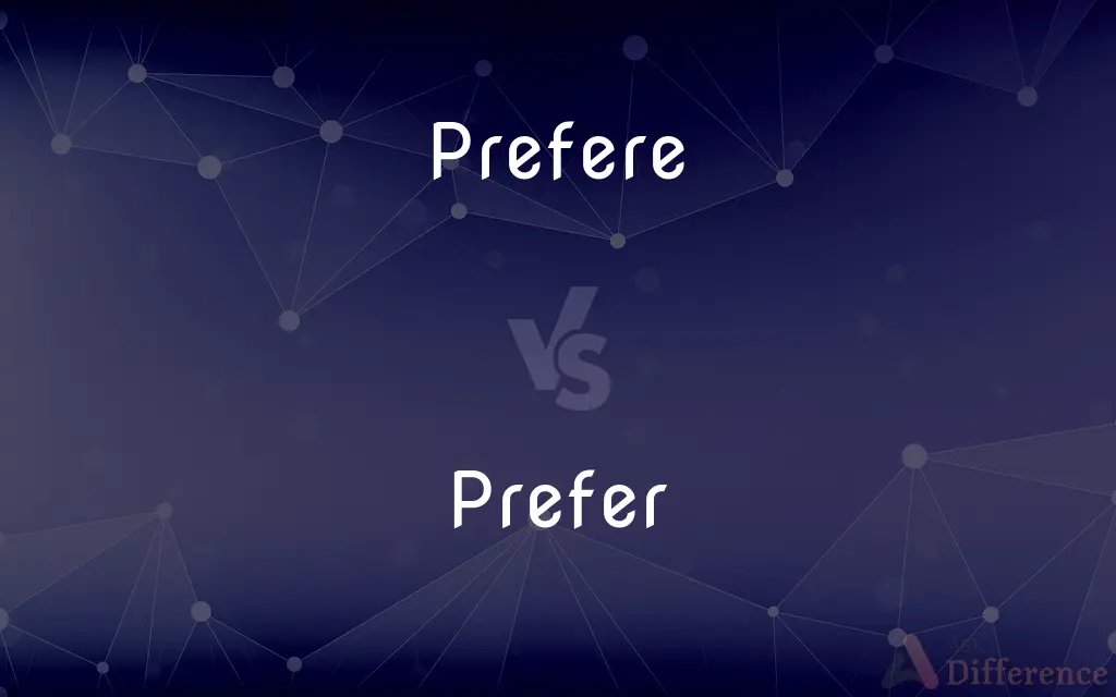 Prefere vs. Prefer — Which is Correct Spelling?