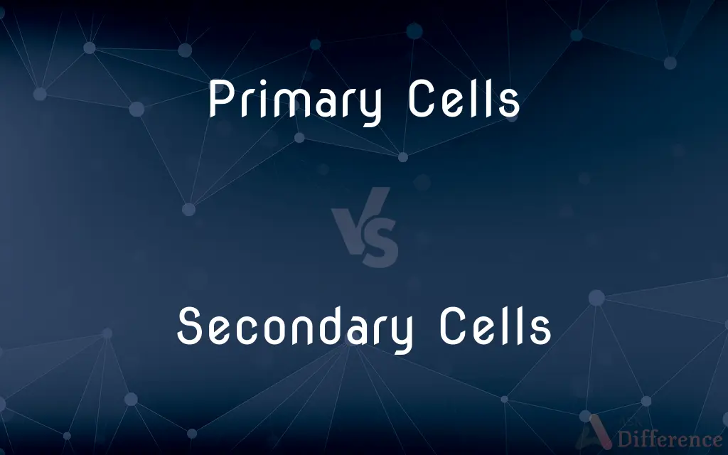 Primary Cells vs. Secondary Cells — What's the Difference?