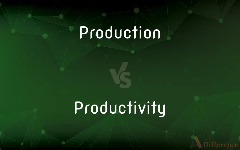 Production vs. Productivity — What's the Difference?