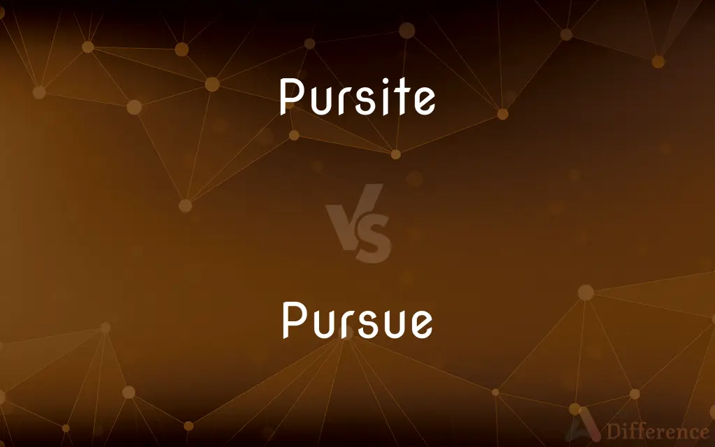 Pursite vs. Pursue — Which is Correct Spelling?