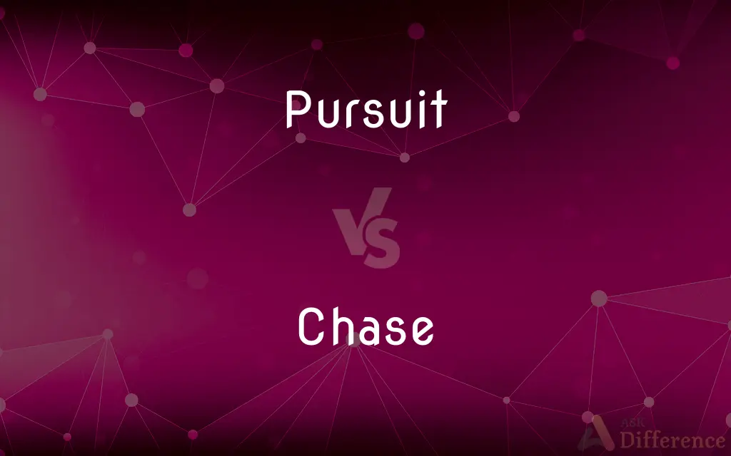 Pursuit vs. Chase — What's the Difference?