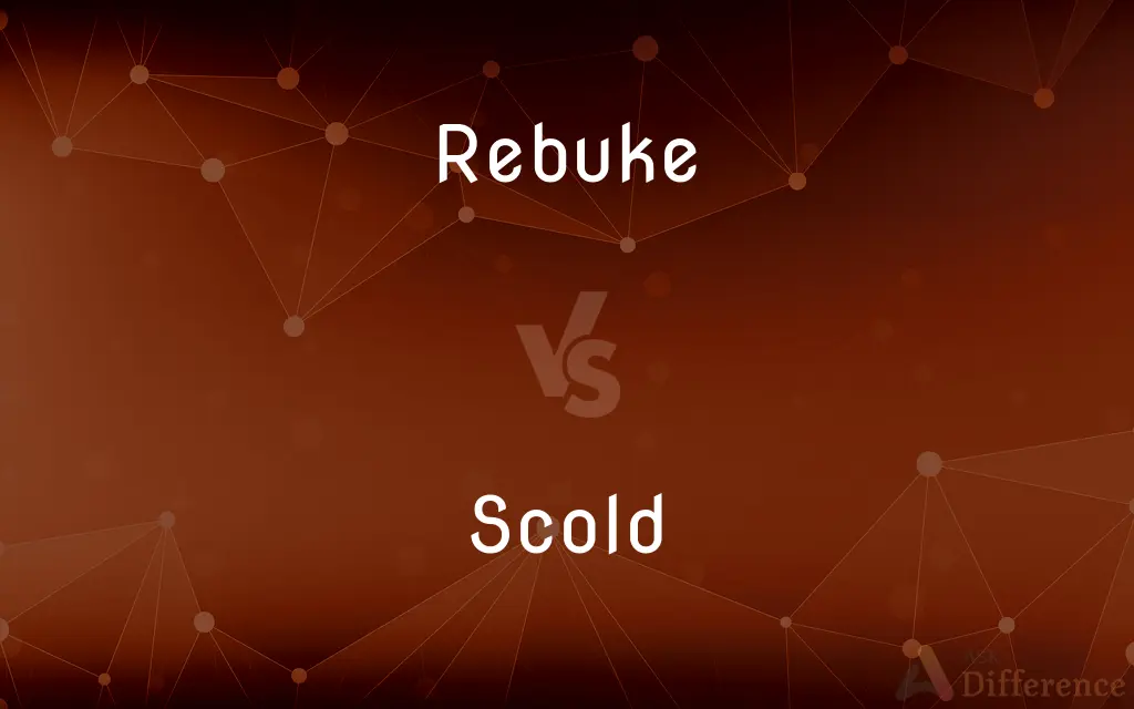 Rebuke vs. Scold — What's the Difference?