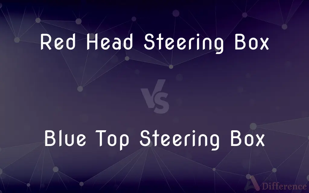 Red Head Steering Box vs. Blue Top Steering Box — What's the Difference?