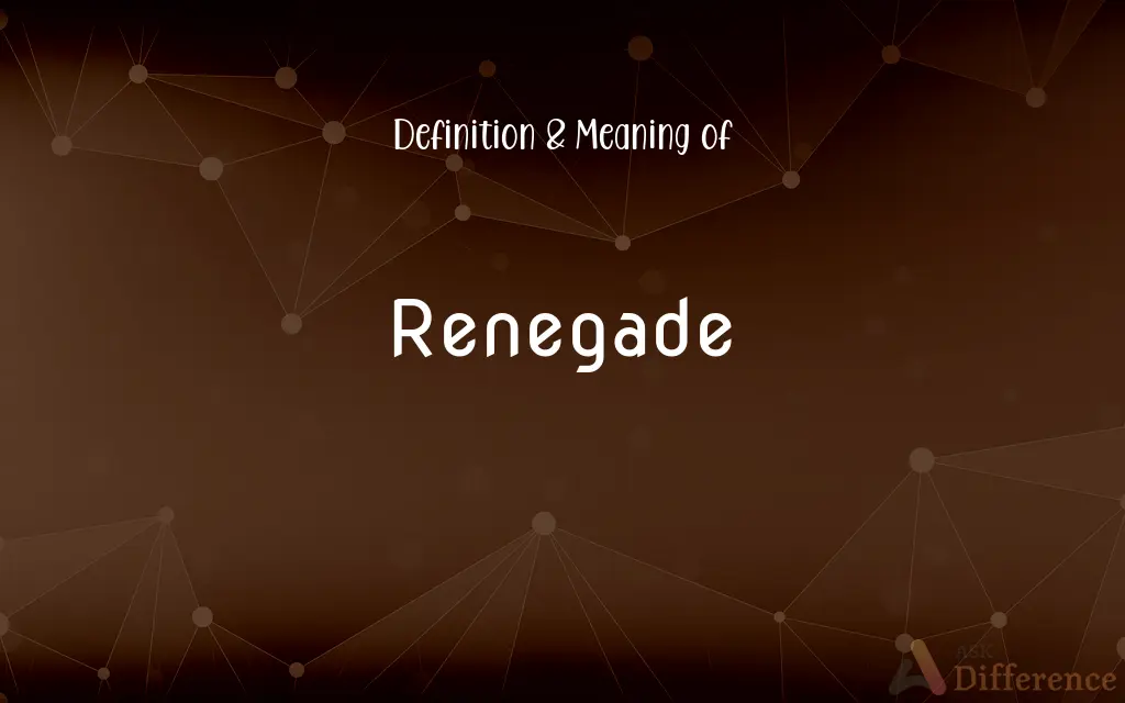 Renegade Definition and Meaning