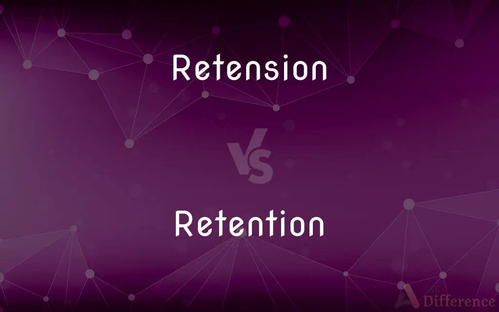 Retension vs. Retention — Which is Correct Spelling?