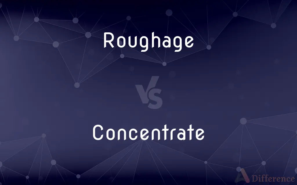 Roughage vs. Concentrate — What's the Difference?
