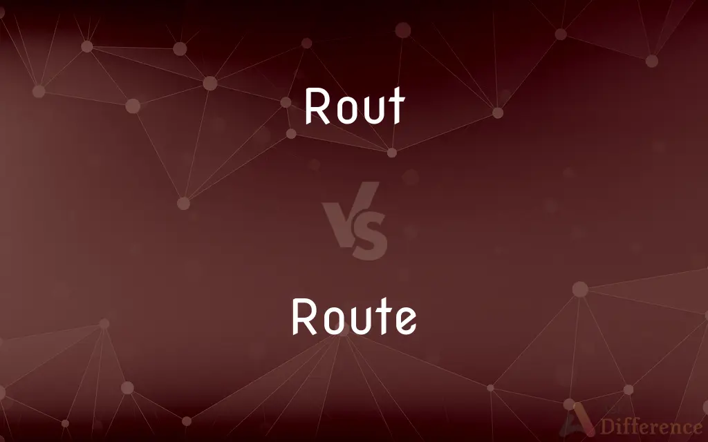 Rout vs. Route — What's the Difference?