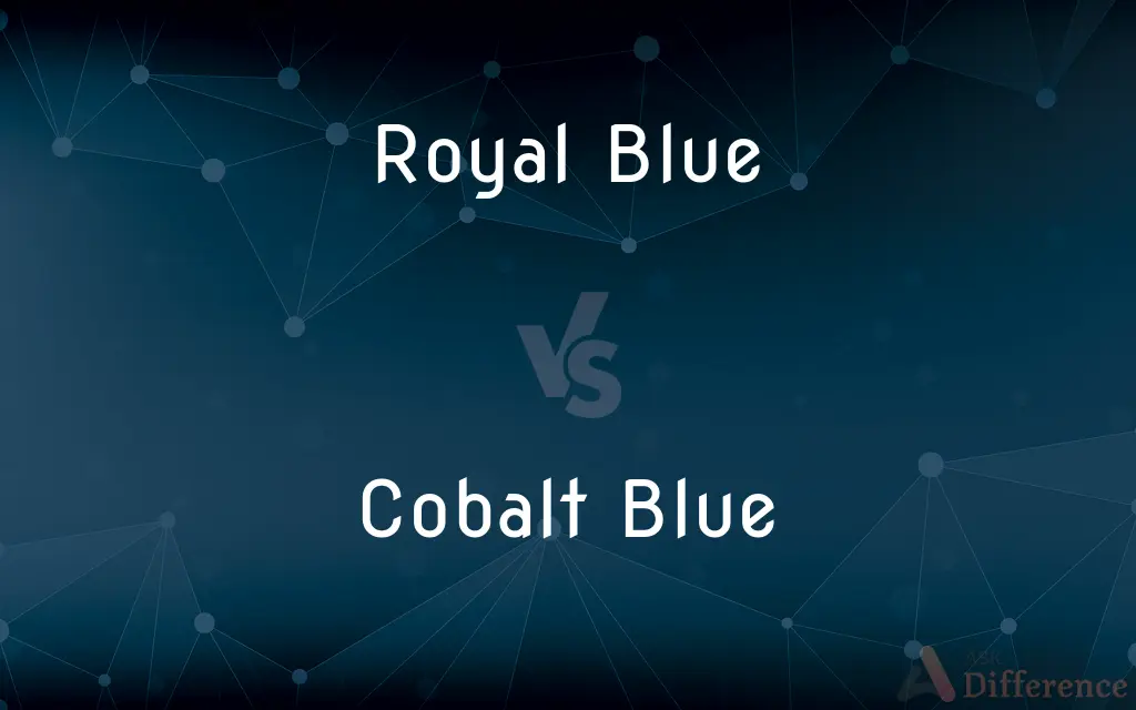 Royal Blue vs. Cobalt Blue — What's the Difference?