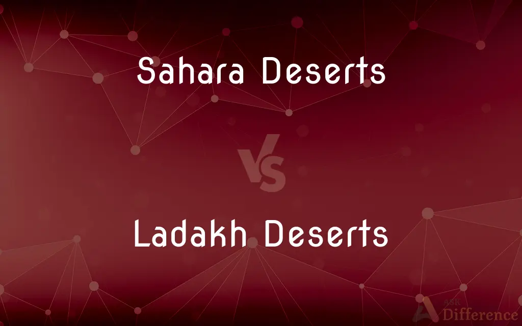 Sahara Deserts vs. Ladakh Deserts — What's the Difference?