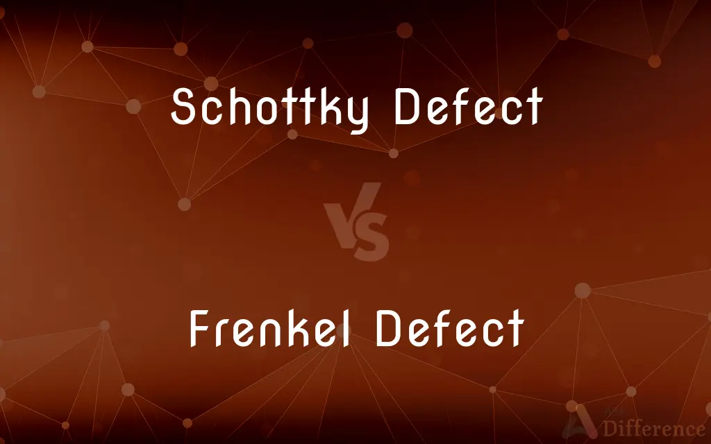 Schottky Defect vs. Frenkel Defect — What's the Difference?