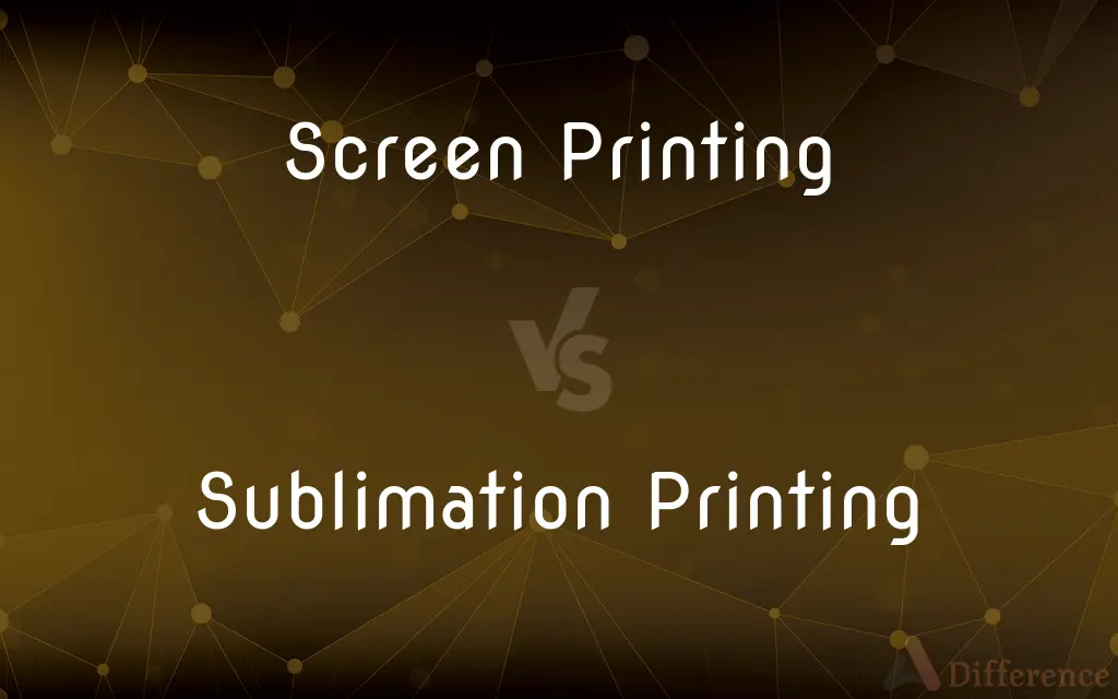 Screen Printing vs. Sublimation Printing — What's the Difference?