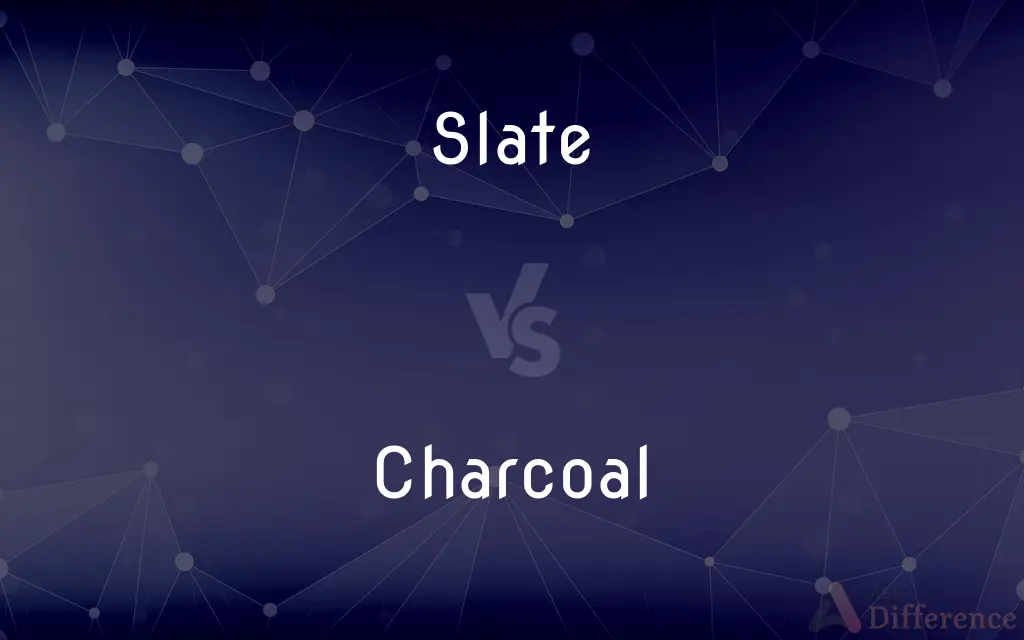 Slate vs. Charcoal — What's the Difference?