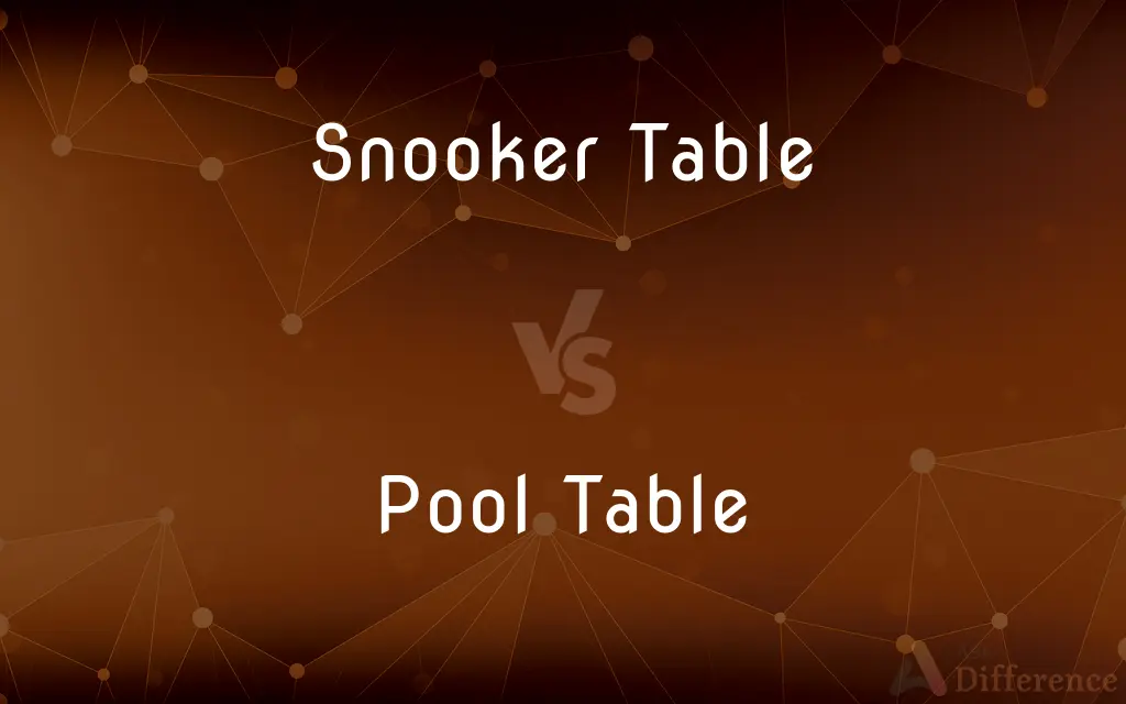 Snooker Table vs. Pool Table — What's the Difference?