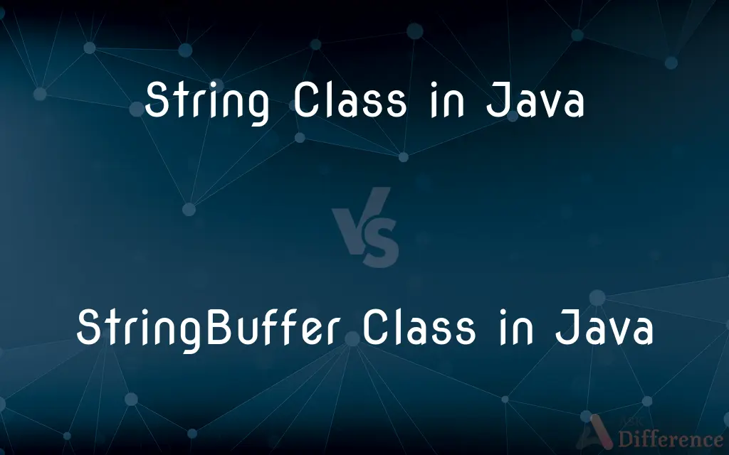 String Class in Java vs. StringBuffer Class in Java — What's the Difference?