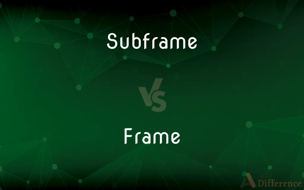 Subframe vs. Frame — What's the Difference?