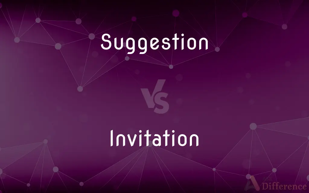 Suggestion vs. Invitation — What's the Difference?