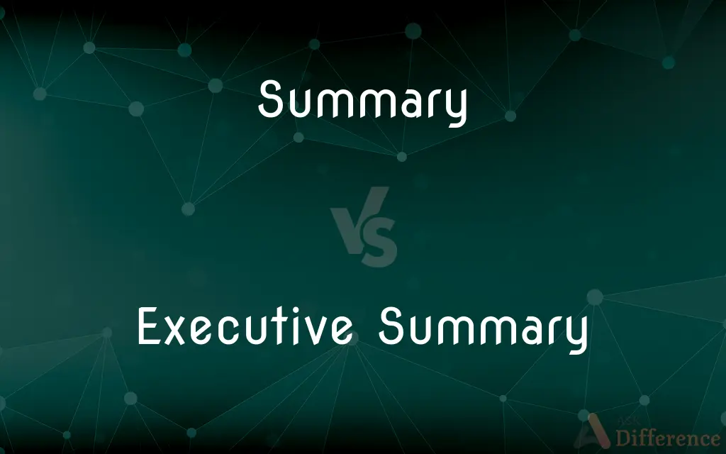 Summary vs. Executive Summary — What's the Difference?