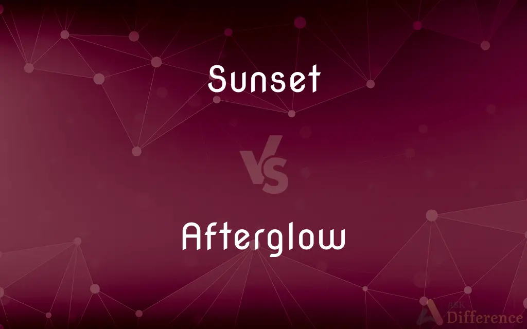 Sunset vs. Afterglow — What's the Difference?