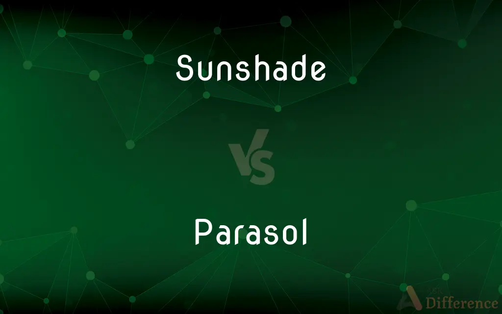 Sunshade vs. Parasol — What's the Difference?