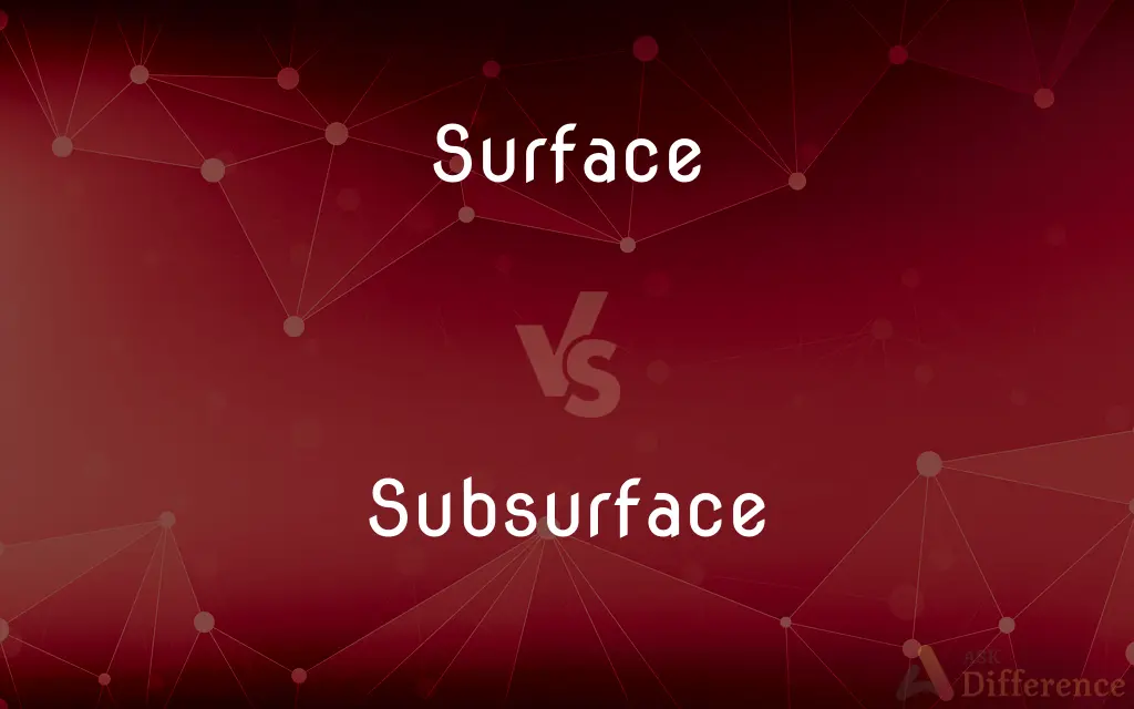 Surface vs. Subsurface — What's the Difference?