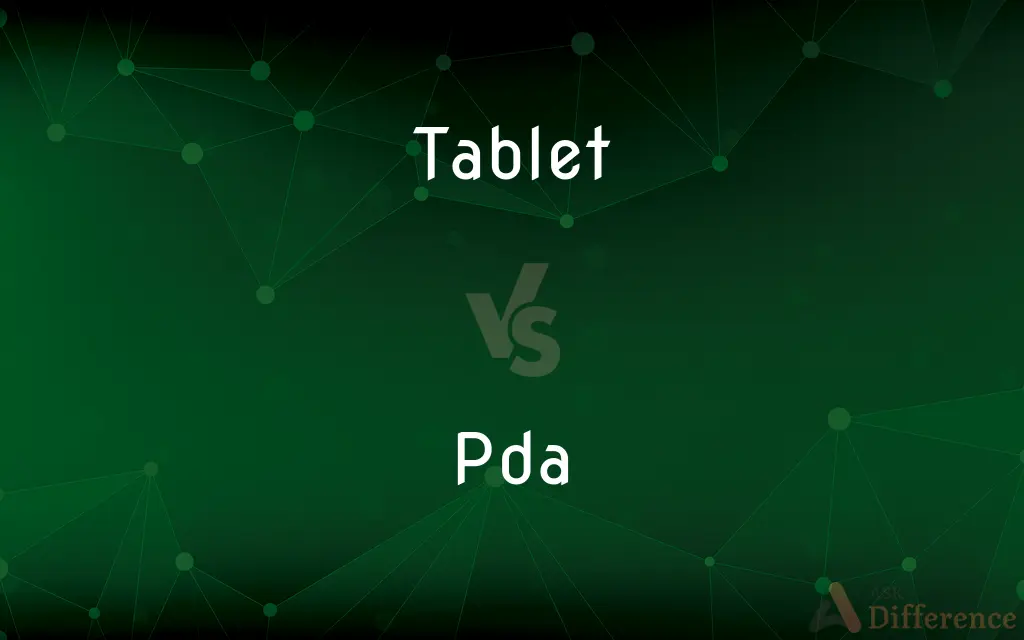 Tablet vs. Pda — What's the Difference?