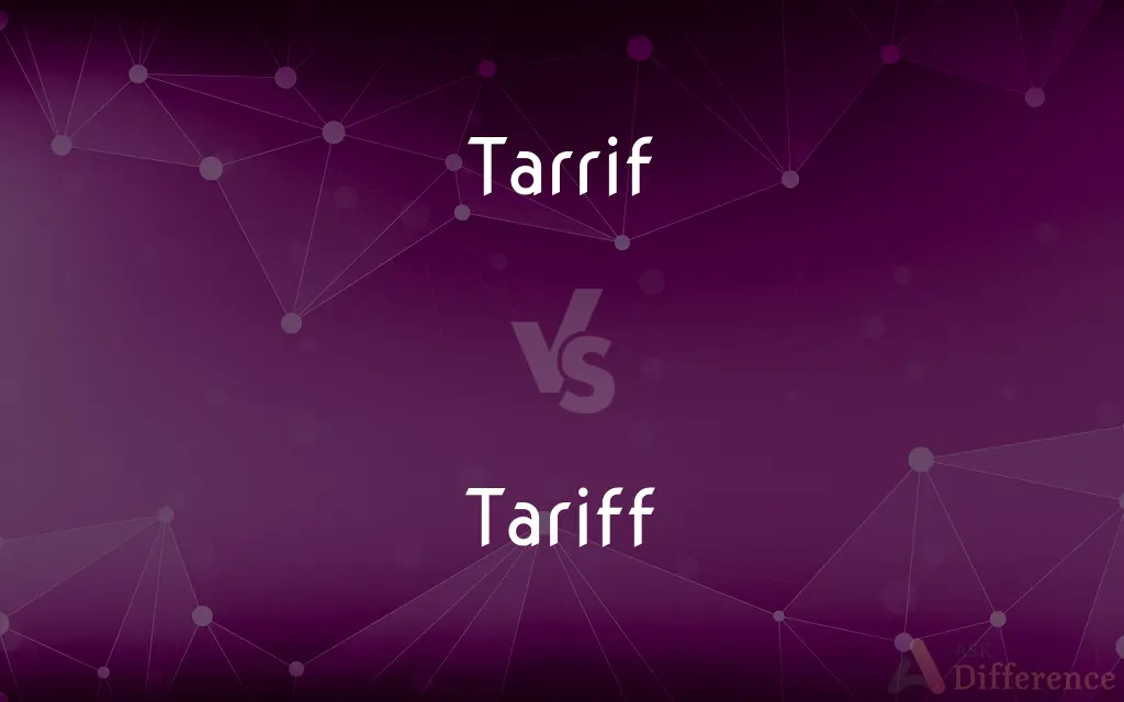 Tarrif vs. Tariff — Which is Correct Spelling?