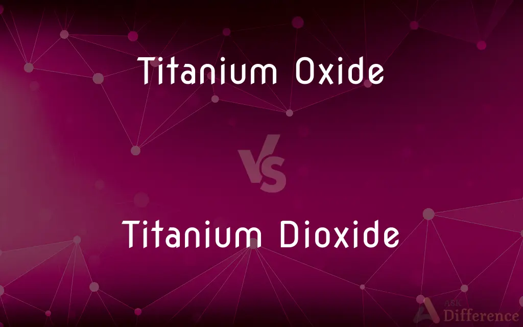 Titanium Oxide vs. Titanium Dioxide — What's the Difference?
