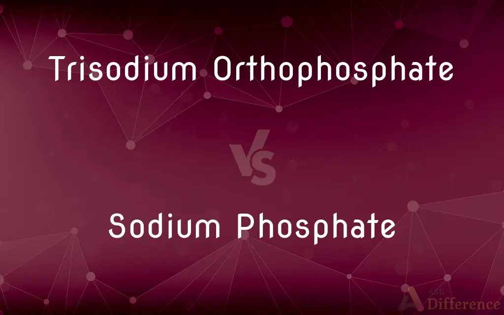 Trisodium Orthophosphate vs. Sodium Phosphate — What's the Difference?